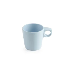 Discount Tasse à café de 10 oz en mélamine - Bleue - 24 par boite Vaisselle