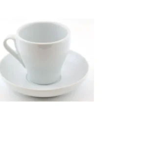 Best Tasse à cappuccino de 8 oz avec soucoupe - Blanche - 6 par boite Vaisselle