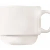 Sale Tasse empilable de 7 oz Maui en porcelaine Porcelana - Blanche - 36 par boite Vaisselle