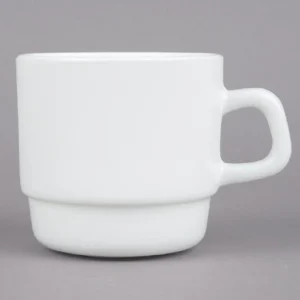 Best Tasse haute empilable de 7.5 oz Opal Restaurant White - 48 par boite Vaisselle