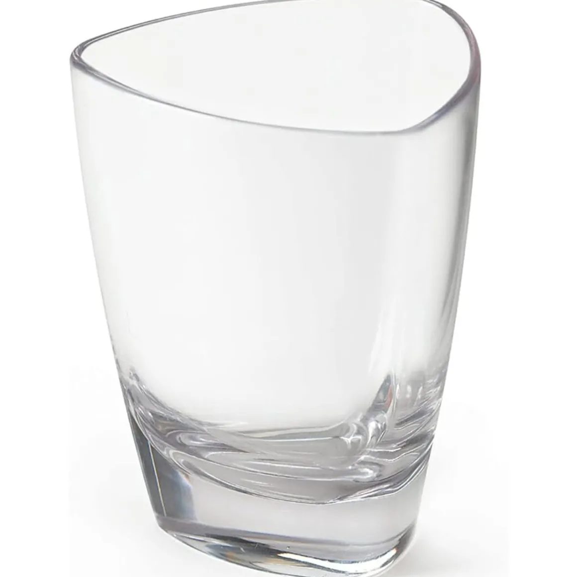verre__dessert_triangulai_0.webp Outlet Verre à dessert triangulaire de 3 oz en plastique SAN - Transparent - 24 par boite Verrerie